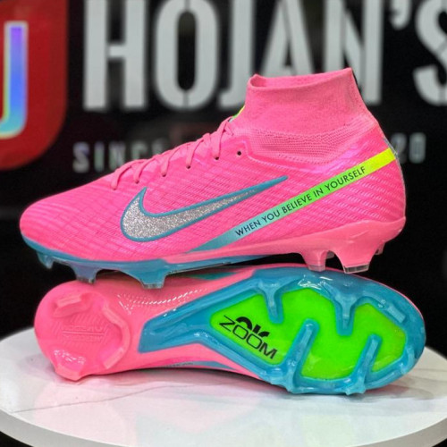 NIKE BOTA MBAPE ROSADO VERDE