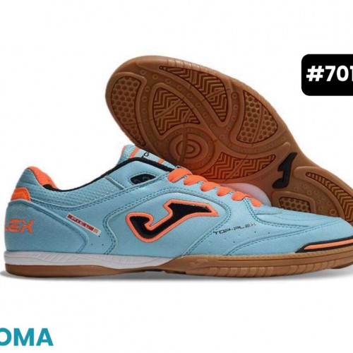JOMA TOP FLEX BLANCA VERDE AZUL FUTSAL HOMBRE