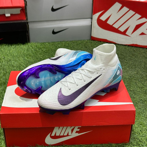 NIKE MERCURIAL SUPERFLY BLANCO AZUL MORADO BOTA HOMBRE