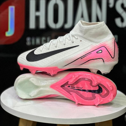 NIKE MERCURIAL SUPERFLY BLANCO ROSADO BOTA HOMBRE