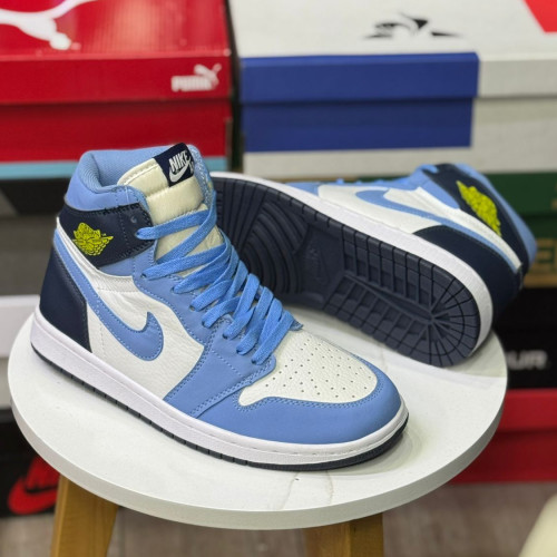 JORDAN RETRO 1 BLANCA AZUL HOMBRE