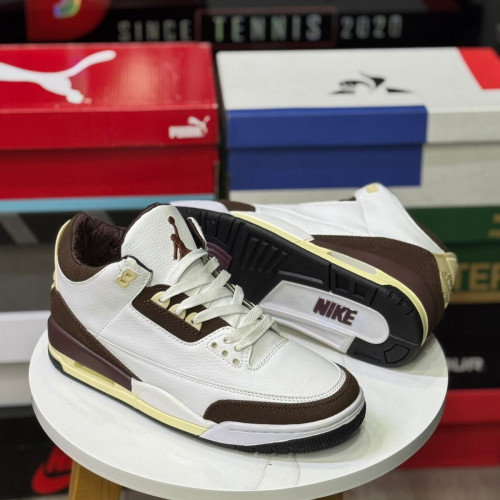 JORDAN RETRO 3 TIGER BLANCA CAFE HOMBRE