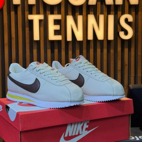 NIKE CORTEZ BORRADOR BEIGE AMARILLA DAMA