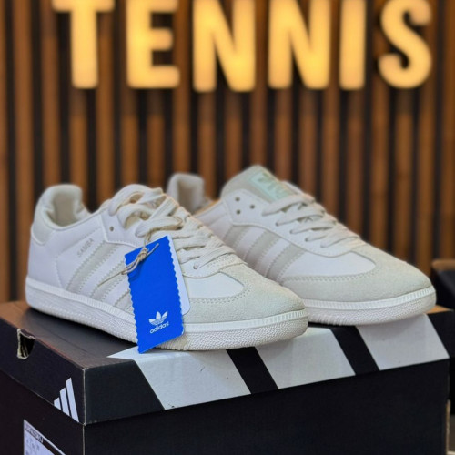 ADIDAS SAMBA BEIGE GRIS DAMA