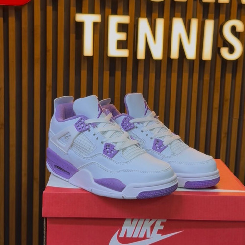 JORDAN RETRO 4 BLANCA MORADA