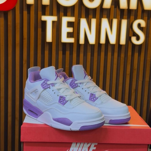 JORDAN RETRO 4 BLANCA MORADA