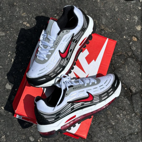 NIKE AIR MAX 2000 GRIS ROJA HOMBRE