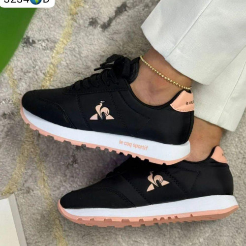 LE COQ SPORTIF NEGRA SUELA ROSADA DAMA
