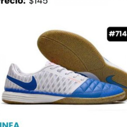 VIP NIKE LUNAR GATO FUTSALA BLANCO AZUL