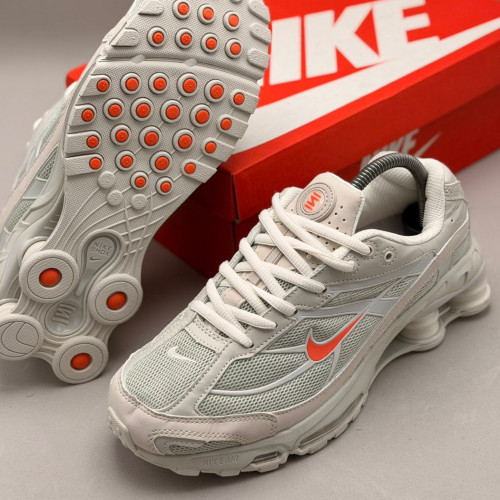 NIKE SHOCKS SUPREME GRIS NARANJA HOMBRE