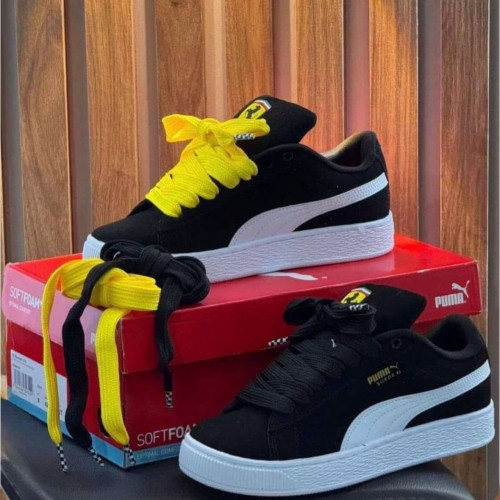 PUMA SUEDE NEGRA BLANCA DAMA