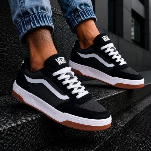 VANS BLANCA NEGRA BLANCA HOMBRE