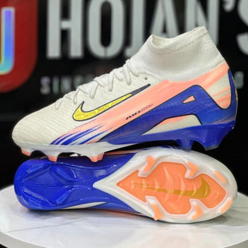NIKE MERCURIAL BLANCO AZUL GUAYO BOTA HOMBRE