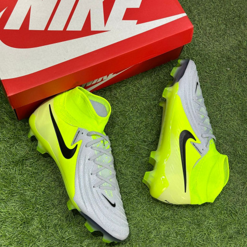 NIKE PHANTOM GX ELITE GRIS VERDE GUAYO BOTA HOMBRE