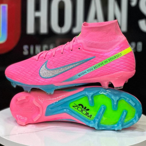 NIKE BOTA MBAPE ROSADO VERDE