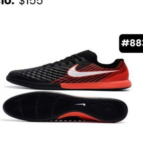 NIKE MAGISTAX NEGRO ROJA FUTSAL HOMBRE