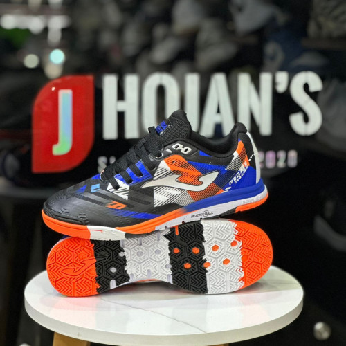 JOMA TOP FLEX NEGRA NARANJA FUTSAL HOMBRE