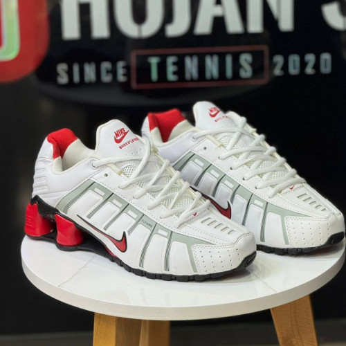 NIKE SHOX BLANCA ROJA HOMBRE