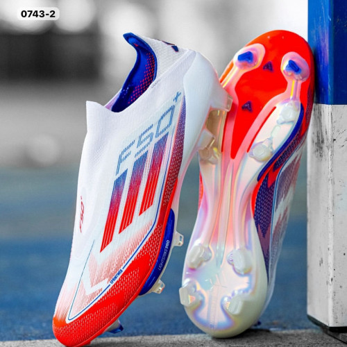 ADIDAS F50 PLUS BLANCO AZUL ROJO GUAYO HOMBRE