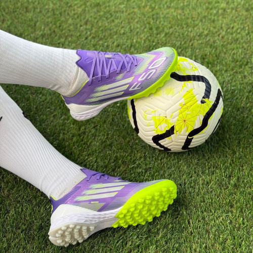ADIDAS F50 MORADO VERDE BLANCA SINTETICA HOMBRE