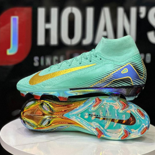 NIKE MERCURIAL SUPERFLY GUAYO VERDE DORADO BOTA HOMBRE