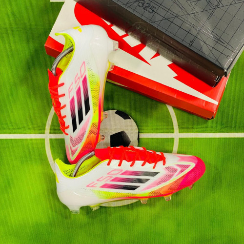 ADIDAS F50 BLANCO VERDE ROJO GUAYO HOMBRE