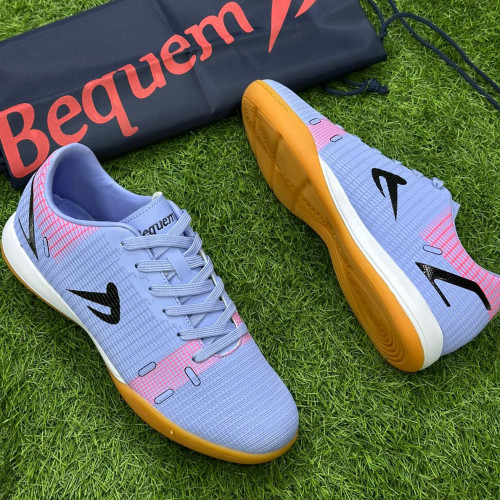 BEQUEN LILA ROJO SUELA GOMA FUTSAL