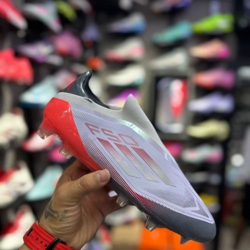 ADIDAS F50 TUVULAR GRIS ROJO HOMBRE