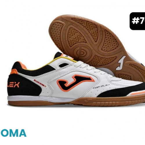 JOMA TOP FLEX BLANCA NARAJA AMARILLA FUTSAL HOMBRE