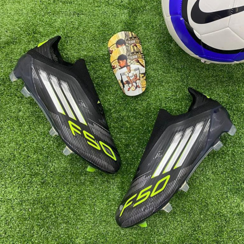 ADIDAS F50 NEGRO VERDE VERDE GUAYO HOMBRE