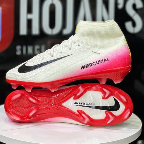 NIKE MERCURIAL AIR BLACO ROJO GUAYO BOTA HOMBRE